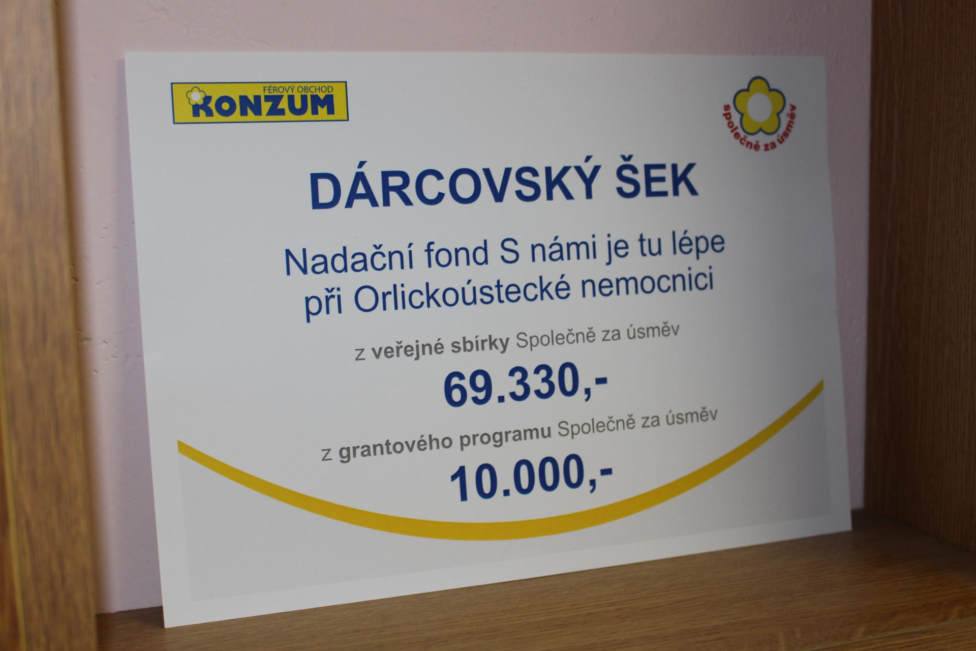 Bezmála 80 tisíc korun poslouží na nákup nových modelů kojence do Orlickoústecké nemocnice