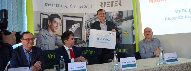 Rieter CZ pokračuje v podpoře Orlickoústecké nemocnice